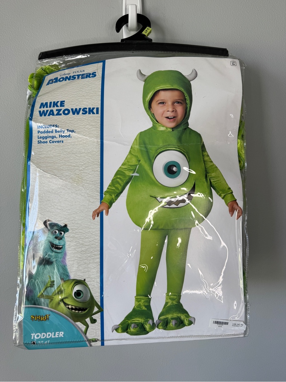 Monsters Mike Wazowski Toddler Costume - Green